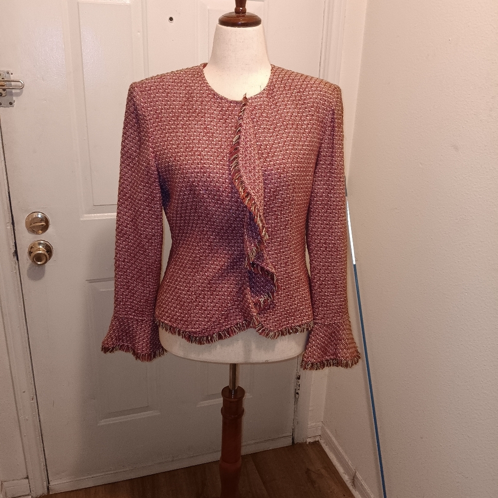 Neiman Marcus Pink Blazer Elegant Suit Jacket